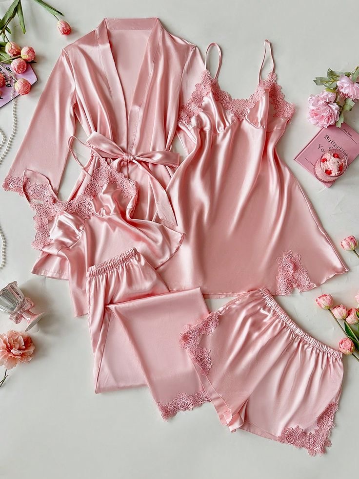 ست کامل لباس خواب5 تیکه