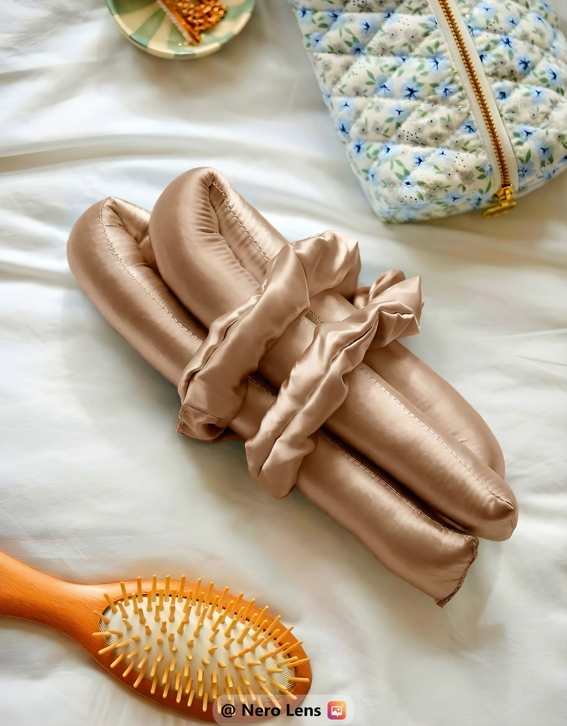 کرلینگ ریبن |کرلی مو بدون حرارت و آسیب  ساتن ابریشم ژاپن با فوم درجه یک